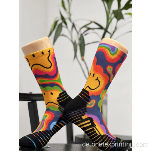 Farbenfrohe Socken Personalisierungssocken Drucksocken